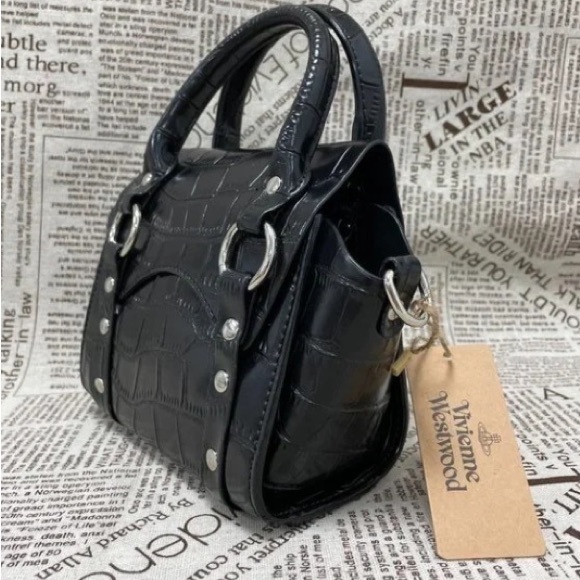 Vivienne Westwood BETTY MINI Croc Handbag - Picture 4 of 4